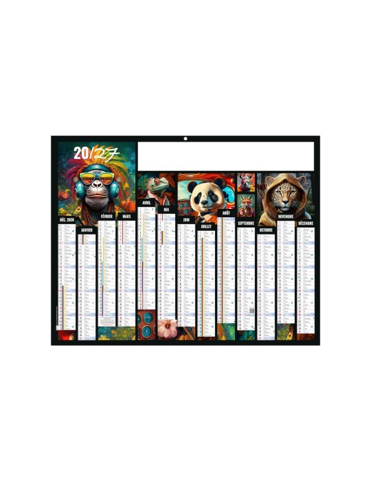 Calendrier bancaire 2027 ARTISTES personnalisable