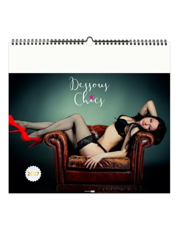 Calendrier illustré 2027 DESSOUS CHICS personnalisable 2