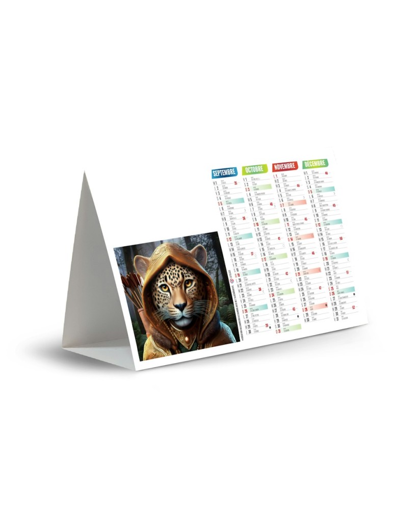 Calendrier chevalet de comptoir 2027 SPRAY avec logo