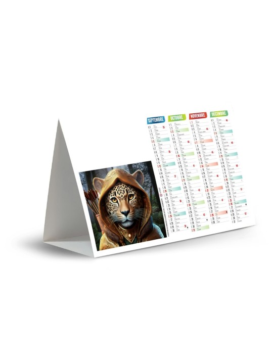Calendrier chevalet de comptoir 2027 SPRAY avec logo