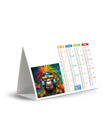 Calendrier chevalet de comptoir 2027 SPRAY avec logo 2