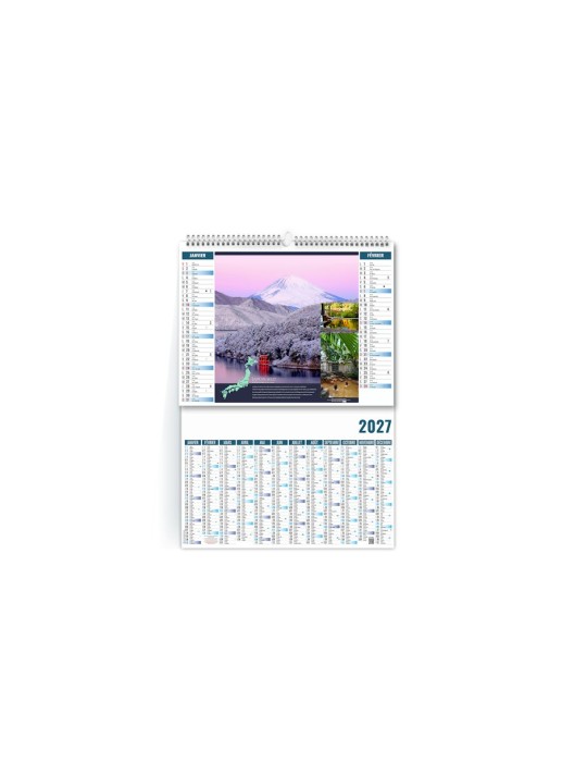 Calendrier illustré 2027 EAU personnalisable, thermalisme