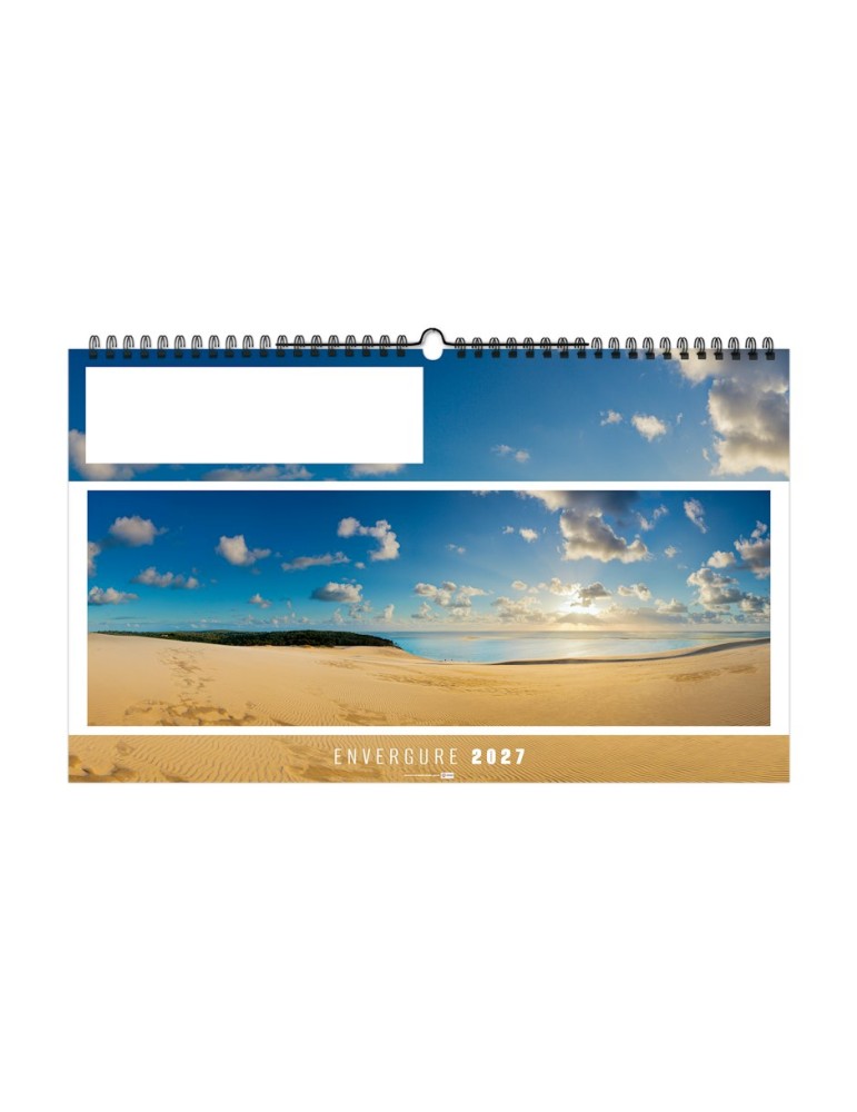 Calendrier illustré panoramique 2027 ENVERGURE personnalisé