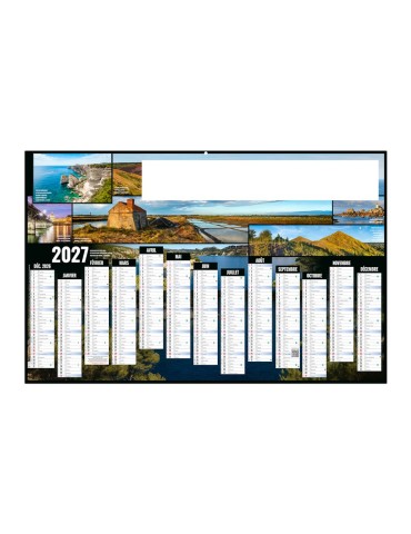 Calendrier bancaire Tour de France 2027 personnalisé