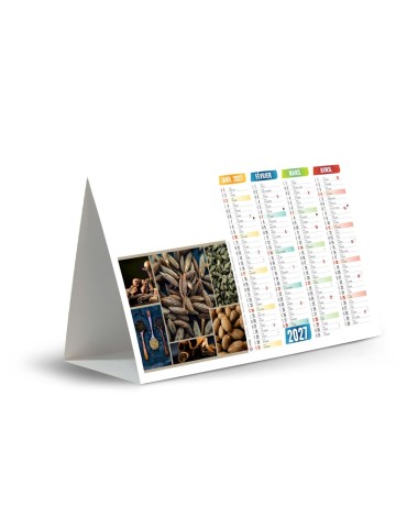Calendrier chevalet de bureau Arômes 2027 personnalisé 2