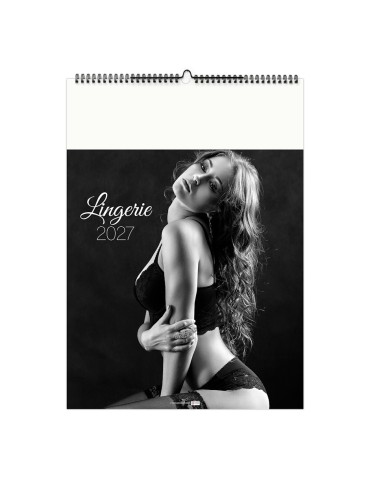 Calendrier illustré Lingerie 2027 à personnaliser 2
