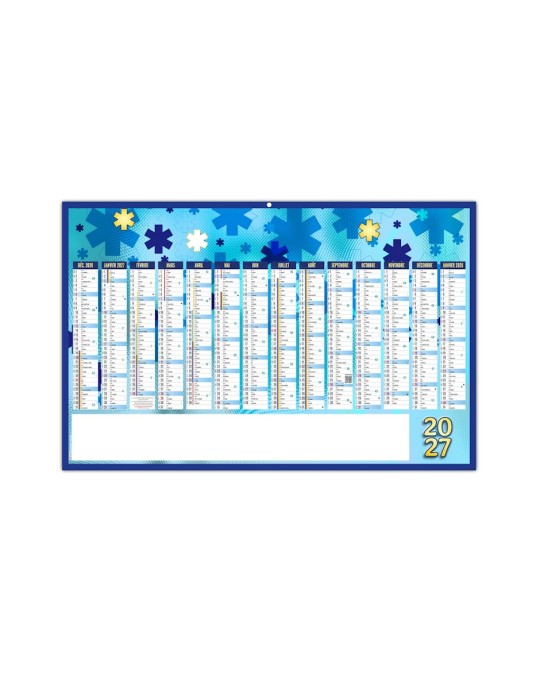Calendrier bancaire Croix Bleue 2027 personnalisable