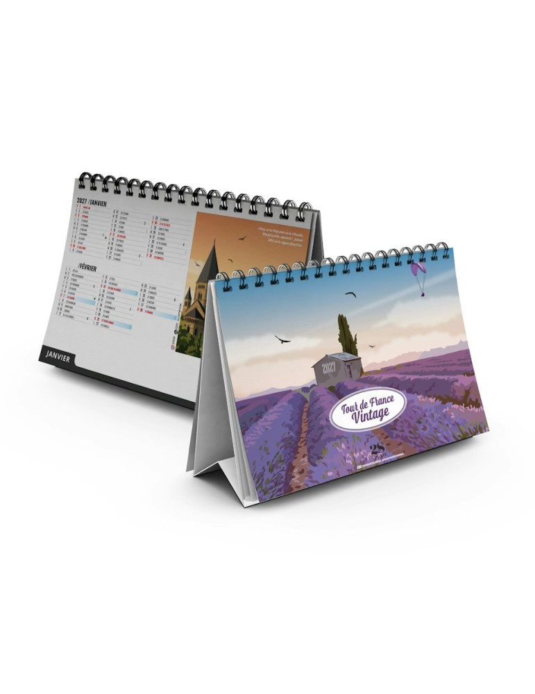 Calendrier chevalet Illustrations 2027 personnalisable