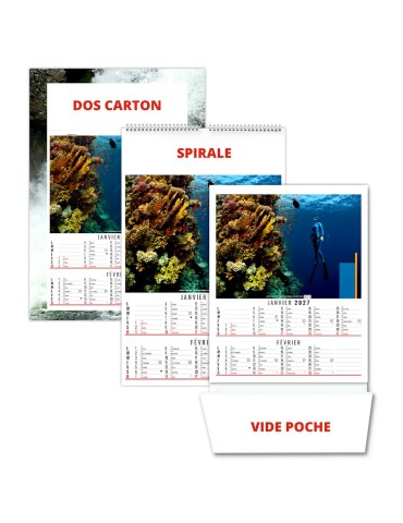 Calendrier illustré Pierre 2027 personnalisable