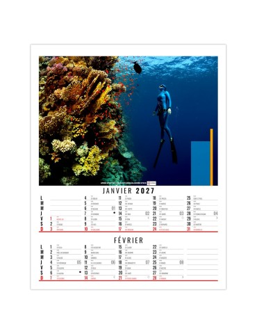 Calendrier illustré Pierre 2027 personnalisable 2