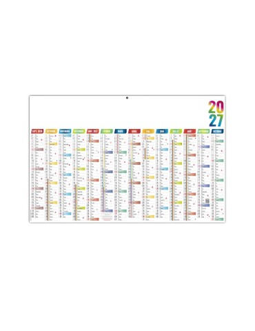 Calendrier bancaire scolaire 2027 personnalisable Casimir 2