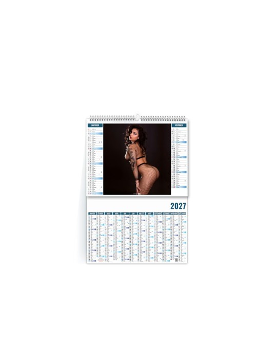 Calendrier bancaire illustré 2027 personnalisé Envie