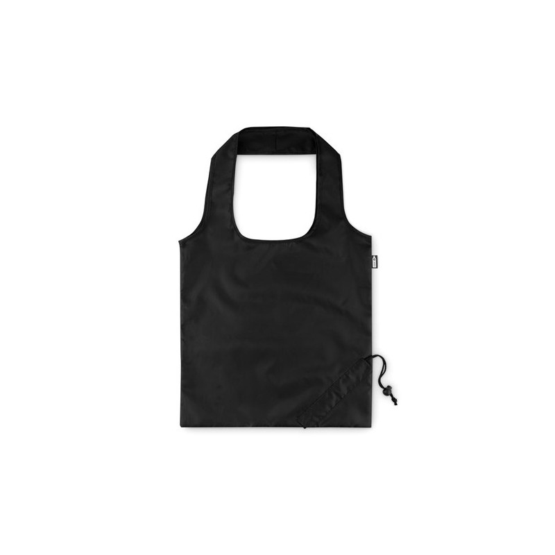 Sac de Courses Pliable Éco-responsable en RPET - FOLDPET Matières : PET recyclé Couleurs : noir