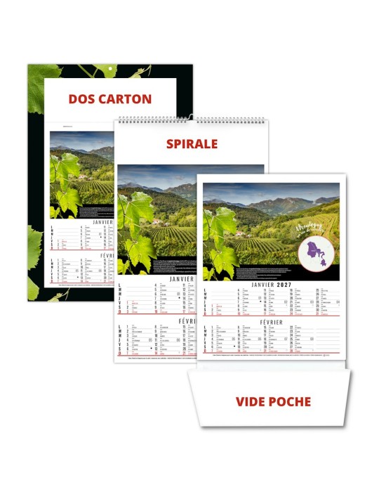Calendrier illustré 2027 personnalisé Louis