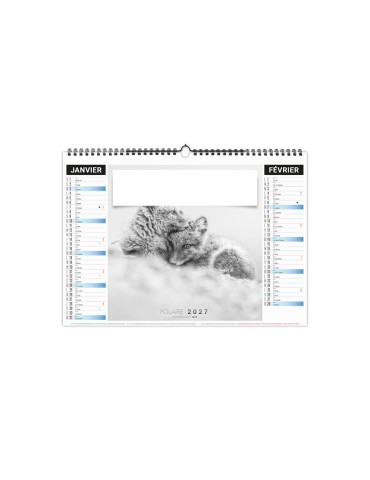 Calendrier illustré 2027 personnalisé Neige 2