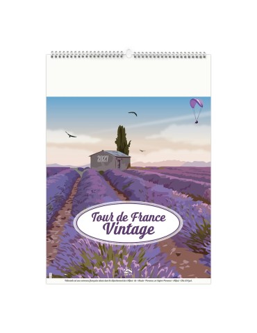 Calendrier illustré 2027 personnalisé Tour de France Vintage 2