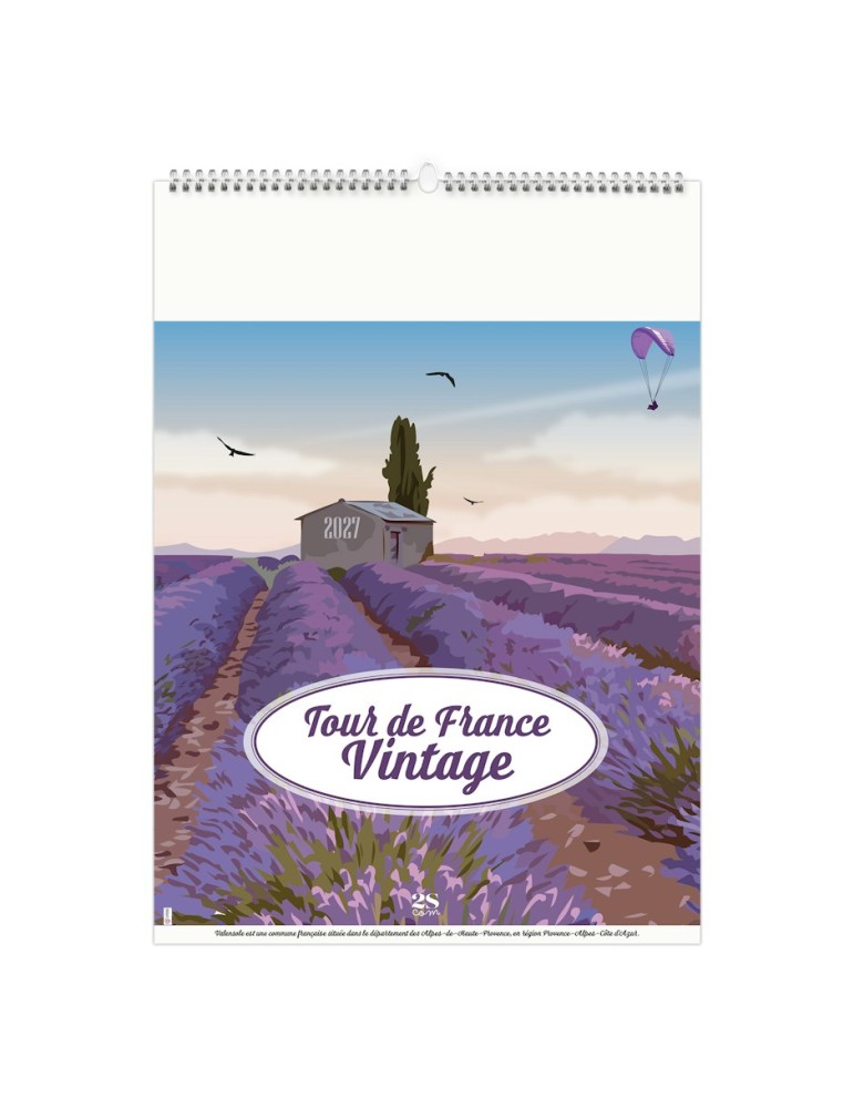Calendrier illustré 2027 personnalisé Tour de France Vintage