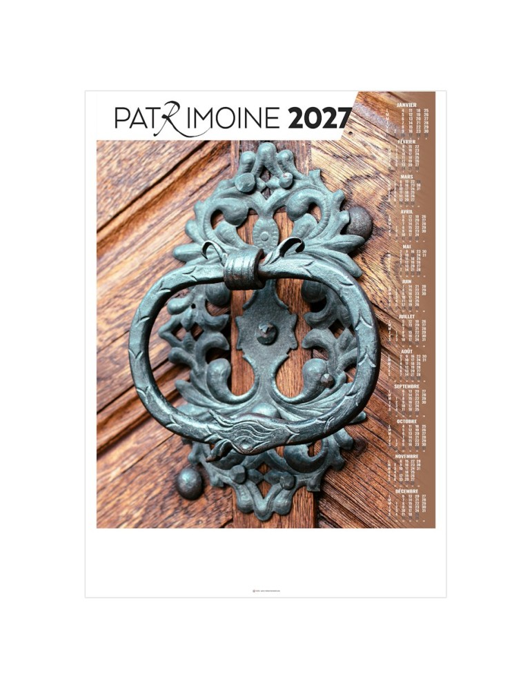 Poster calendrier 2027 ATOUTS personnalisable