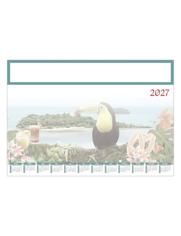 Sous-main illustré Jeanne 2027 à personnaliser
