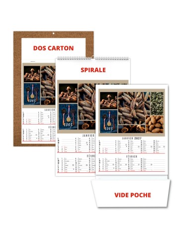 Calendrier illustré Maë 2027 personnalisable
