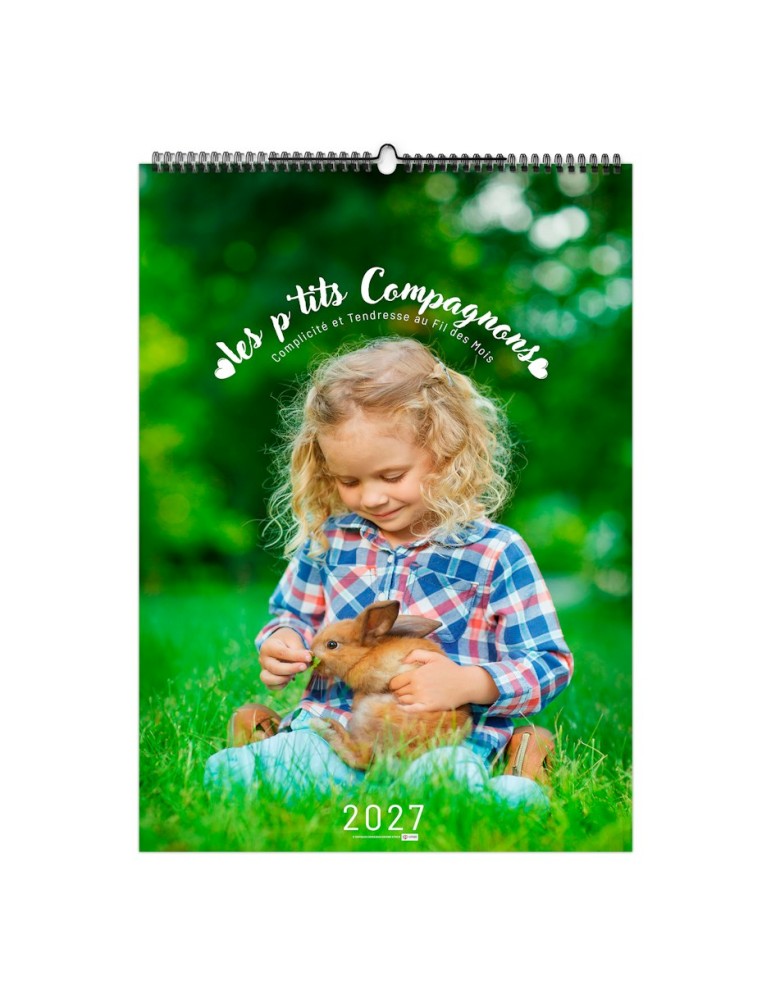 Calendrier illustré 2027 Les P'tits Compagnons personnalisé
