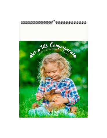 Calendrier illustré 2027 Les P'tits Compagnons personnalisé 2
