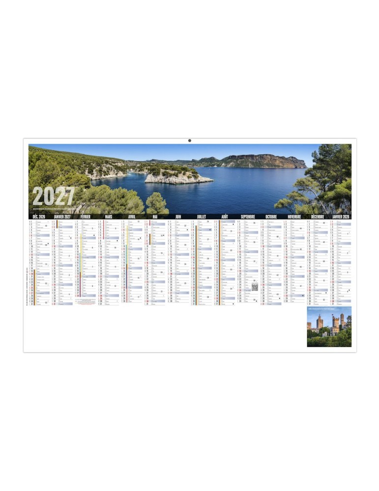 Calendrier illustré 2027 Libre Choix Provençal personnalisé