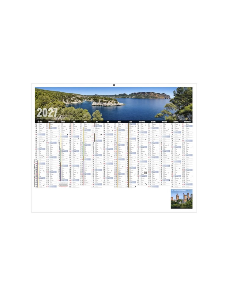 Calendrier illustré 2027 Libre Choix Provençal personnalisé