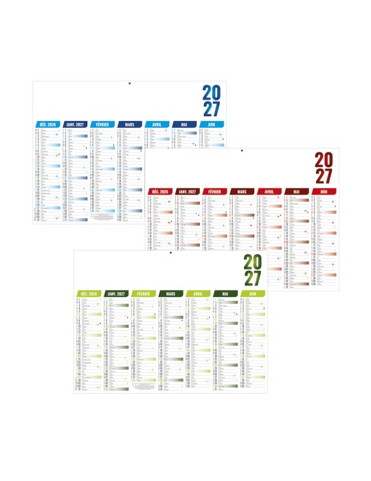 Calendrier bancaire 2027 Florentin personnalisable