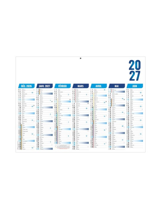 Calendrier bancaire 2027 Florentin personnalisable