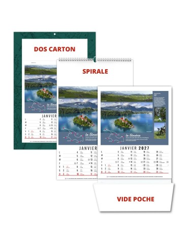 Calendrier illustré 2027 Romain personnalisable