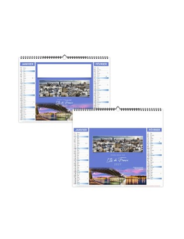 Calendrier illustré 2027 Panorama personnalisable