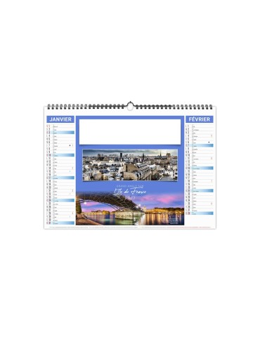 Calendrier illustré 2027 Panorama personnalisable 2