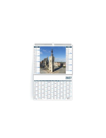 Calendrier bancaire illustré 2027 personnalisé Histoire