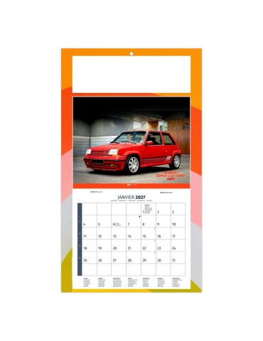 Calendrier 1 vue 2027 personnalisé Yann