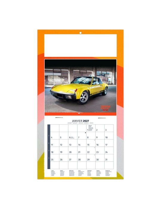 Calendrier 1 vue 2027 personnalisé Yann