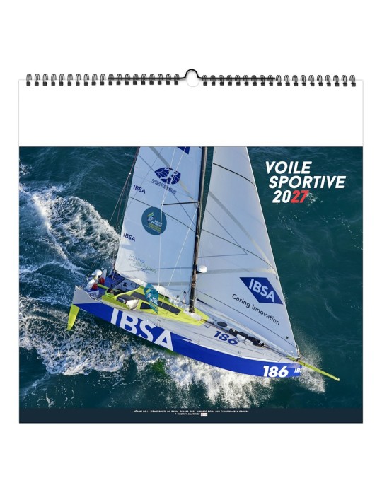 Calendrier illustré 2027 personnalisé Voile sportive