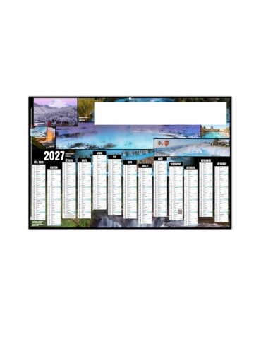 Calendrier bancaire 2027 THERMAL personnalisable