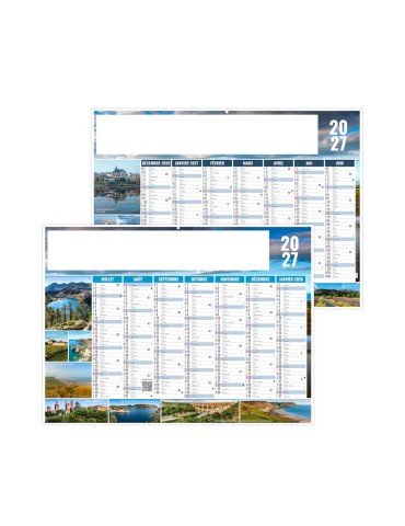 Calendrier bancaire 2027 JULIEN personnalisable