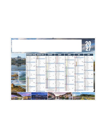Calendrier bancaire 2027 JULIEN personnalisable 2