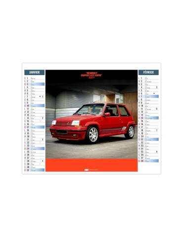 Calendrier illustré 2027 RALLYE personnalisable 2