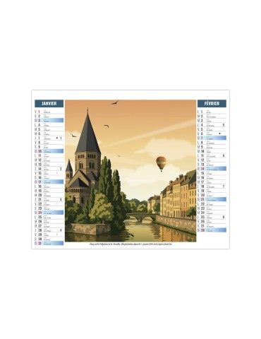 Calendrier illustré 2027 DÉCOUVERTES personnalisable 2