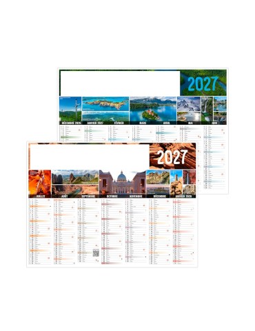 Calendrier bancaire 2027 BARNABÉ personnalisable