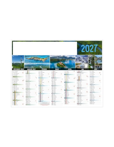 Calendrier bancaire 2027 BARNABÉ personnalisable 2
