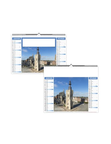 Calendrier illustré 2027 HÉRITAGE personnalisable