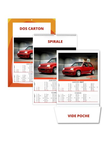 Calendrier illustré 2027 personnalisable 6 feuillets Gilles