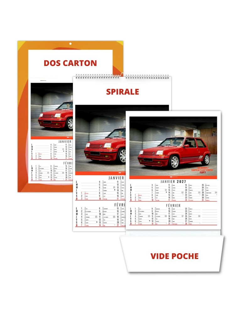 Calendrier illustré 2027 Gilles personnalisable