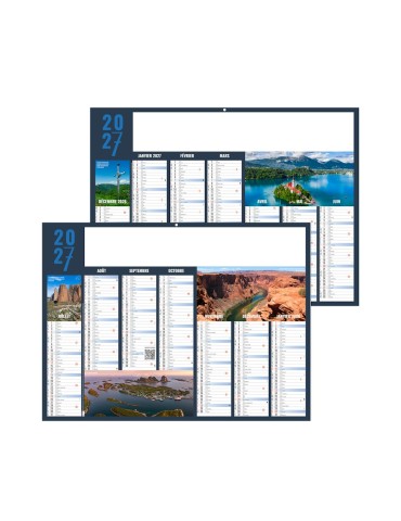 Calendrier bancaire 2027 Expéditions personnalisable