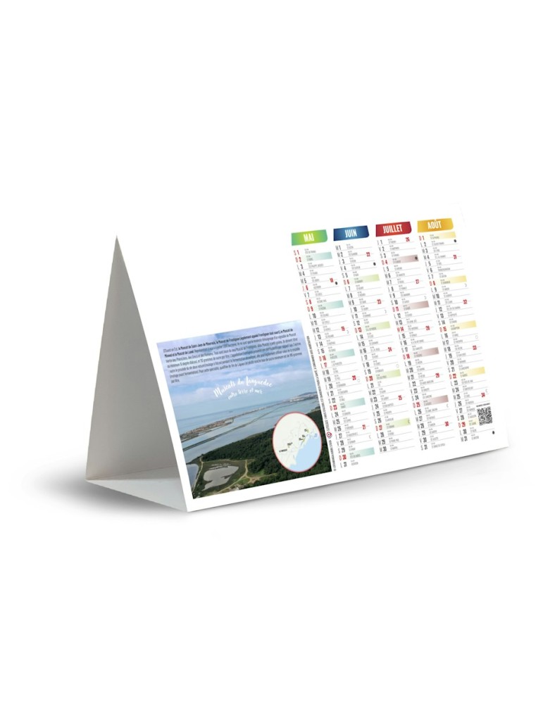 Calendrier chevalet de comptoir 2027 Cep de Vigne
