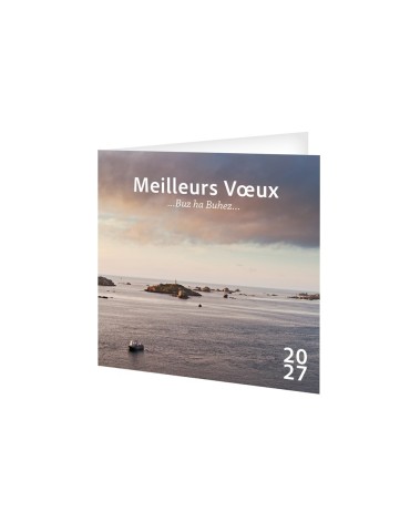 Carte de vœux calendrier 2027 personnalisable Breizh